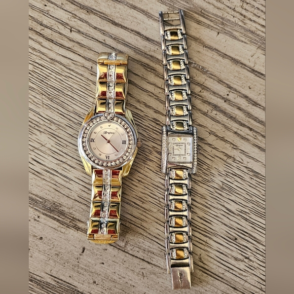 Accessories - Pair Of Brighton Watches, Dana Point & Turin, Gold & Silver